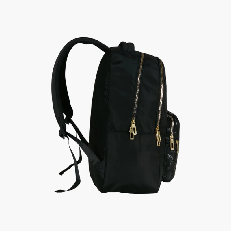 بوز Printed Backpack with Adjustable Straps and Zip Closure - 6x12x21 cms